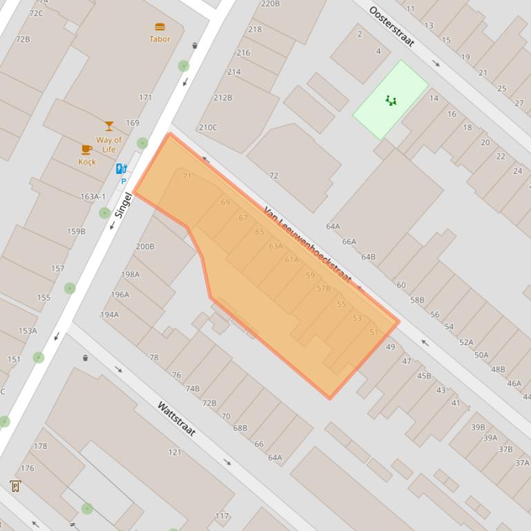 Kaart van postcodegebied 3112SR.