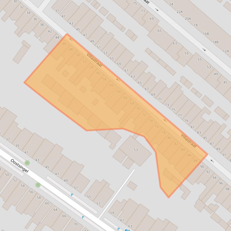 Kaart van postcodegebied 3112TE.