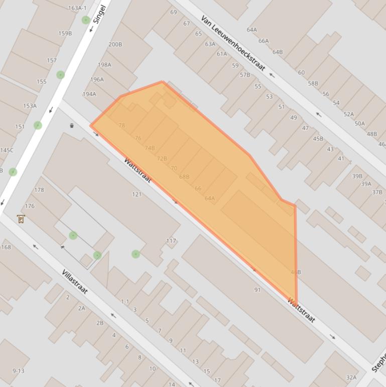 Kaart van postcodegebied 3112TN.