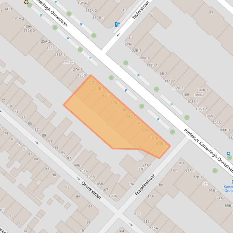 Kaart van postcodegebied 3112VD.