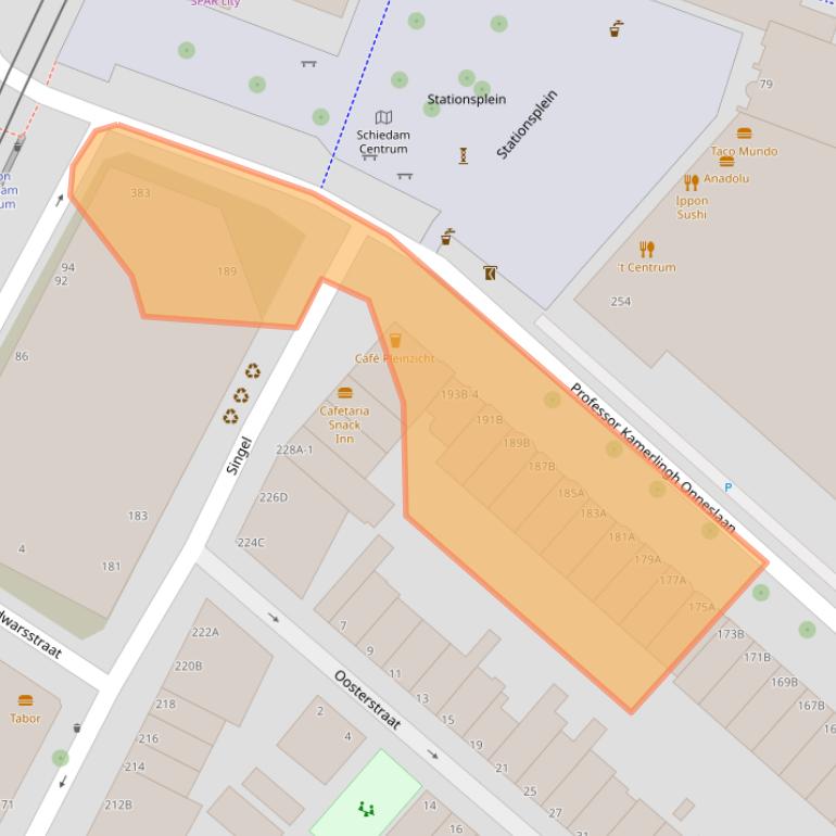 Kaart van postcodegebied 3112VH.