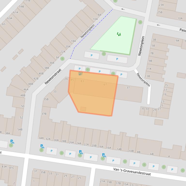 Kaart van postcodegebied 3112WC.