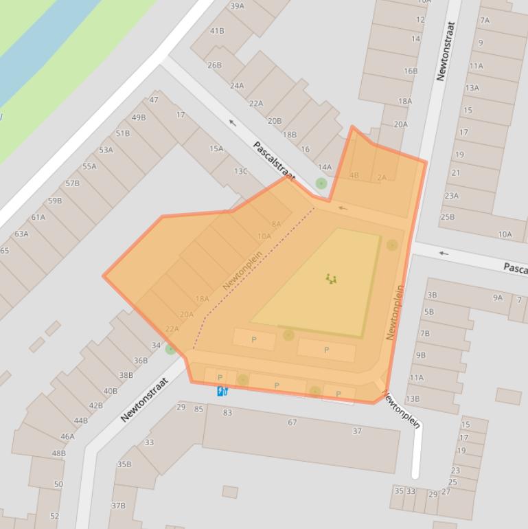 Kaart van postcodegebied 3112WD.
