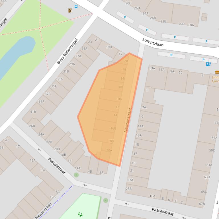 Kaart van postcodegebied 3112WH.