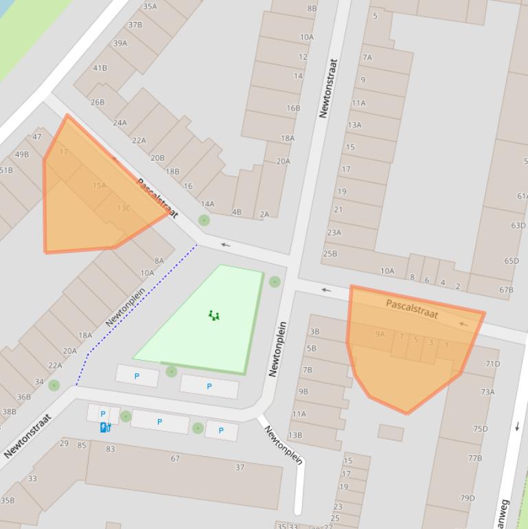 Kaart van postcodegebied 3112WK.