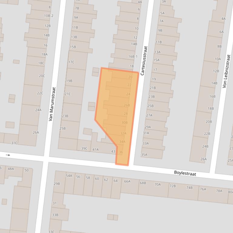 Kaart van postcodegebied 3112XM.