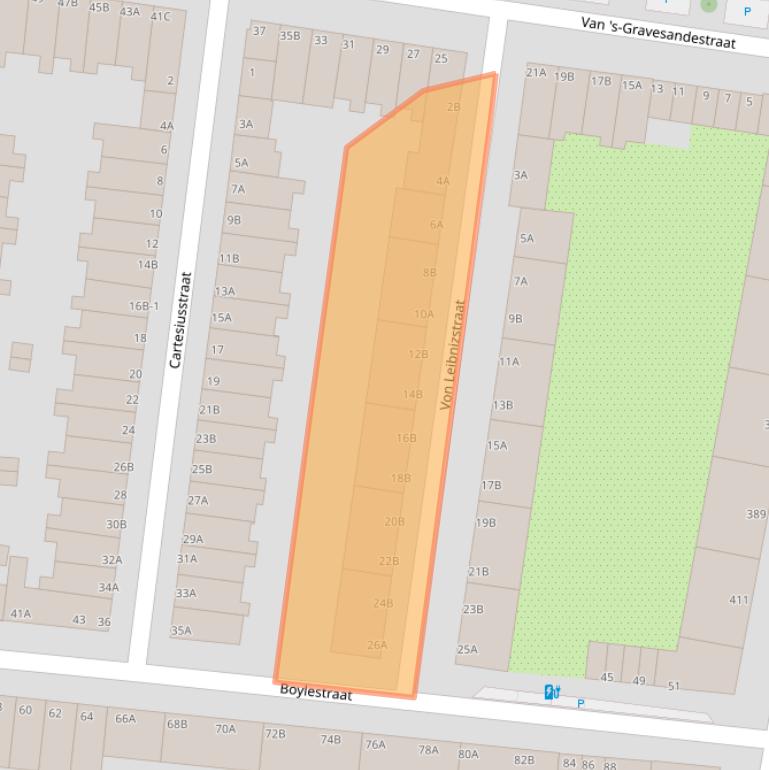 Kaart van postcodegebied 3112XP.