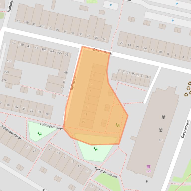 Kaart van postcodegebied 3112ZA.