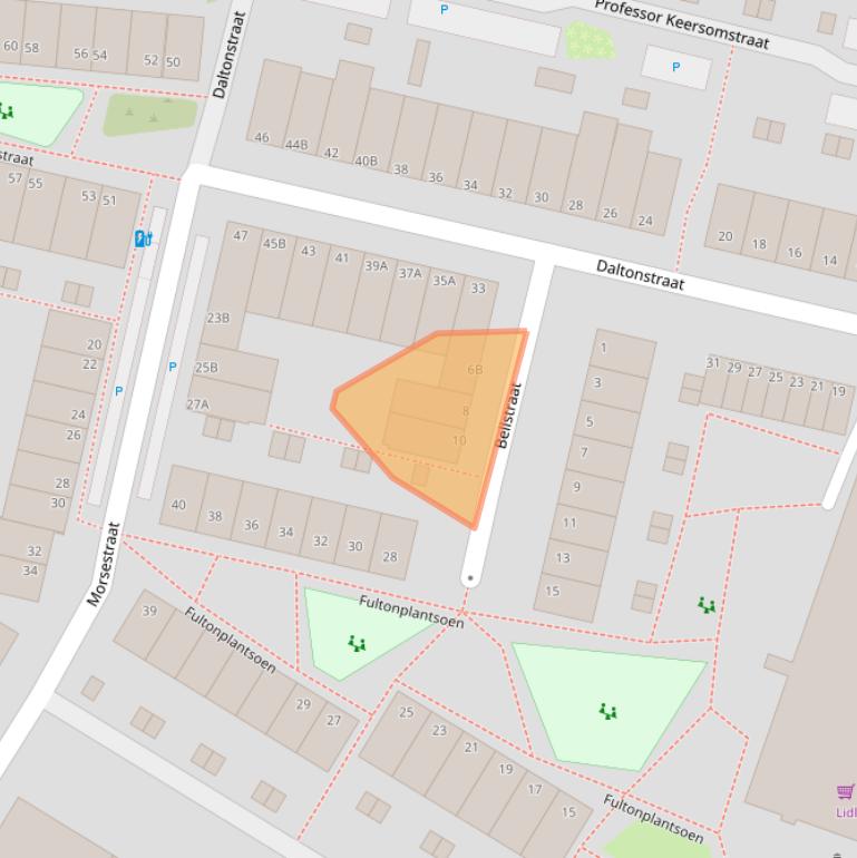 Kaart van postcodegebied 3112ZB.