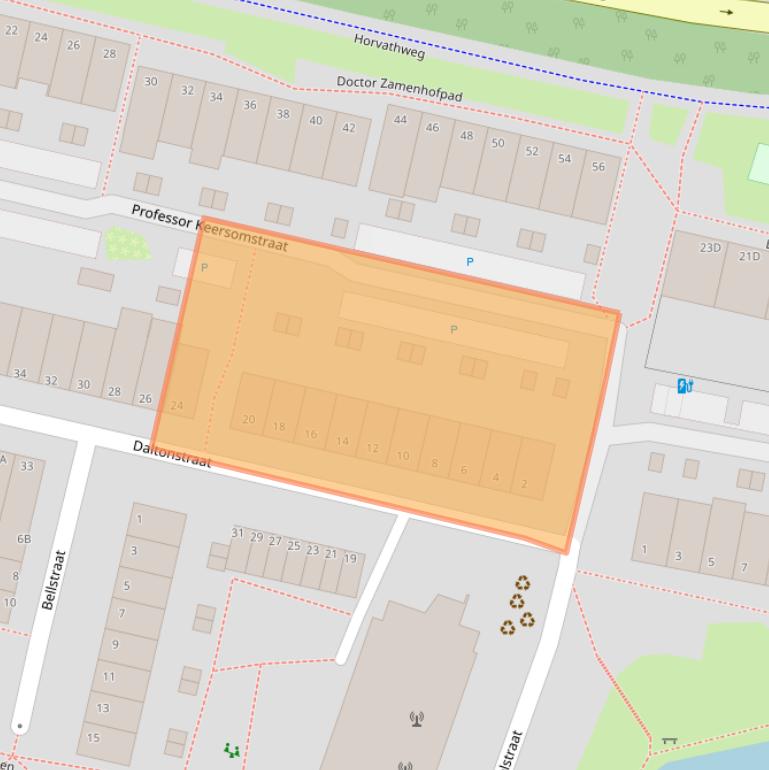 Kaart van postcodegebied 3112ZD.