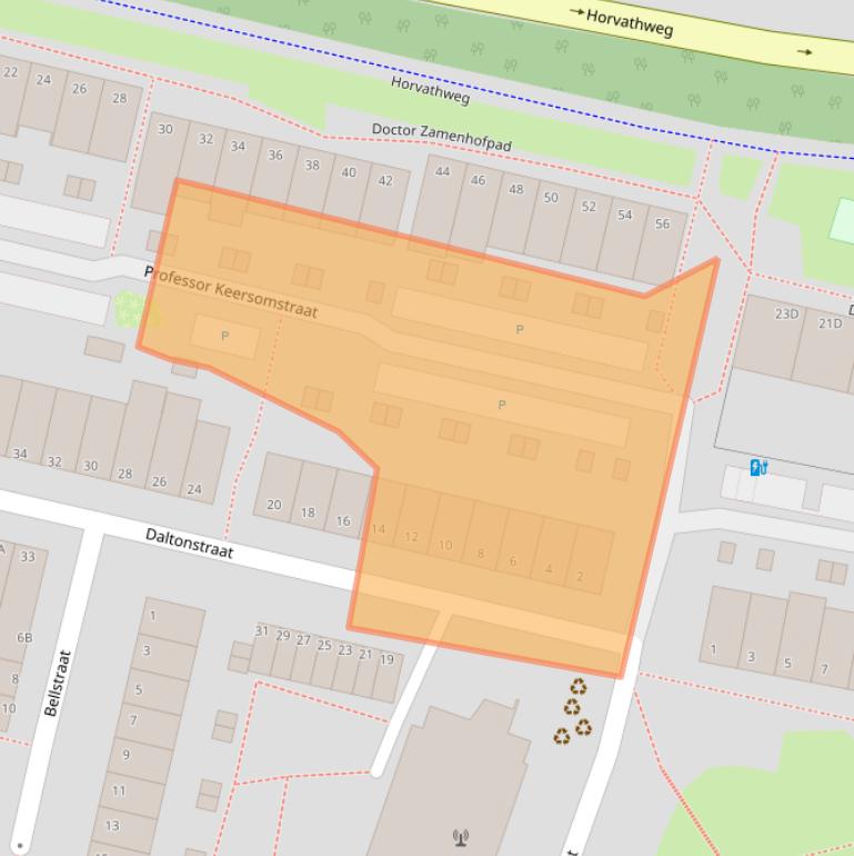 Kaart van postcodegebied 3112ZJ.