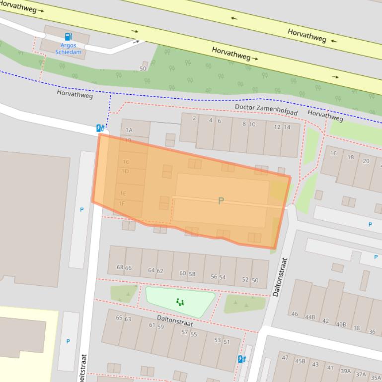 Kaart van postcodegebied 3112ZL.