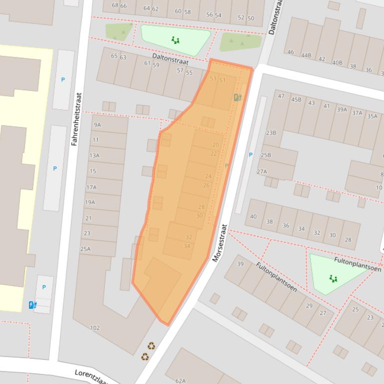 Kaart van postcodegebied 3112ZT.