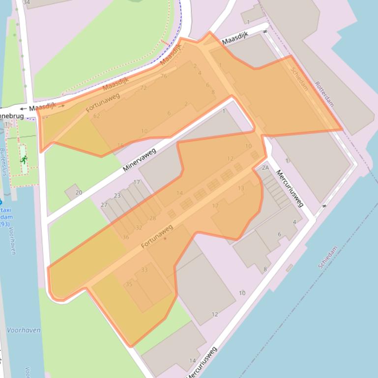 Kaart van postcodegebied 3113AN.