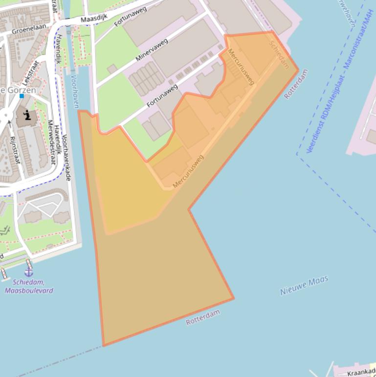 Kaart van postcodegebied 3113AR.