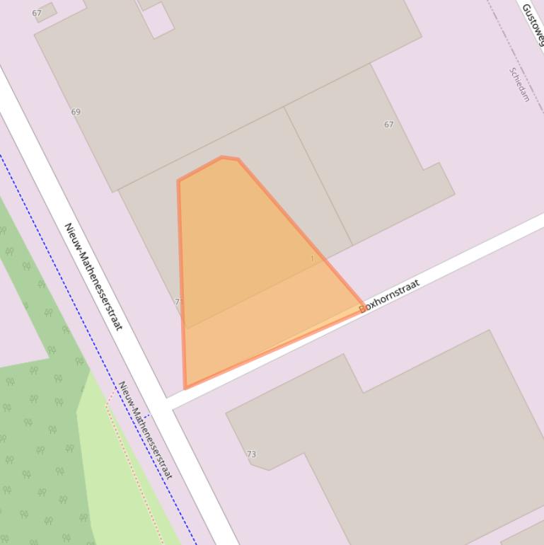 Kaart van postcodegebied 3113AS.