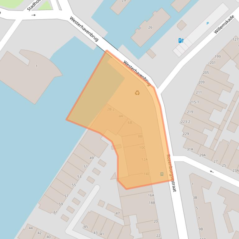 Kaart van postcodegebied 3114BS.