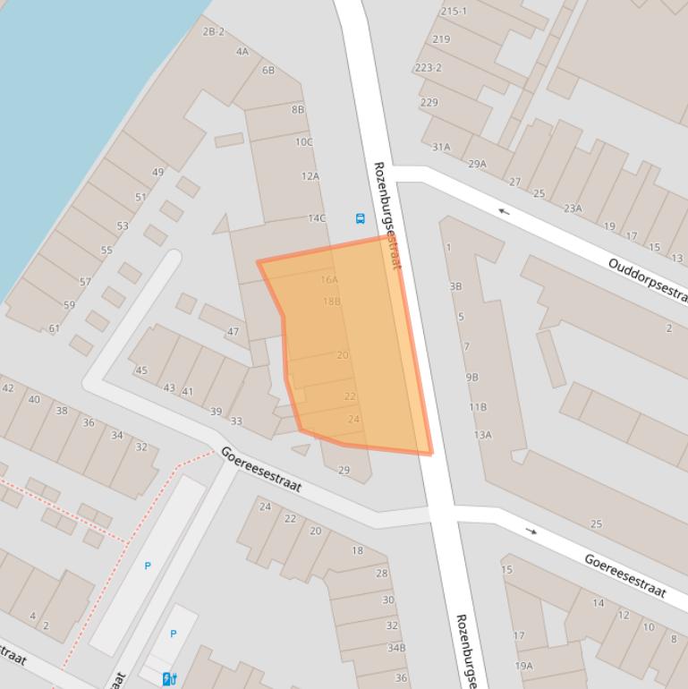 Kaart van postcodegebied 3114BT.