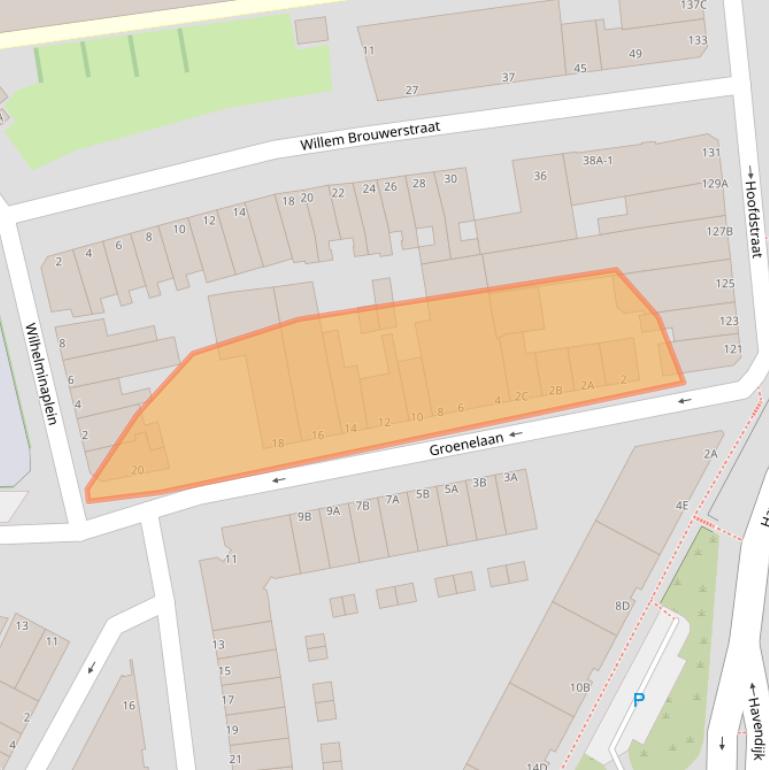 Kaart van postcodegebied 3114CG.