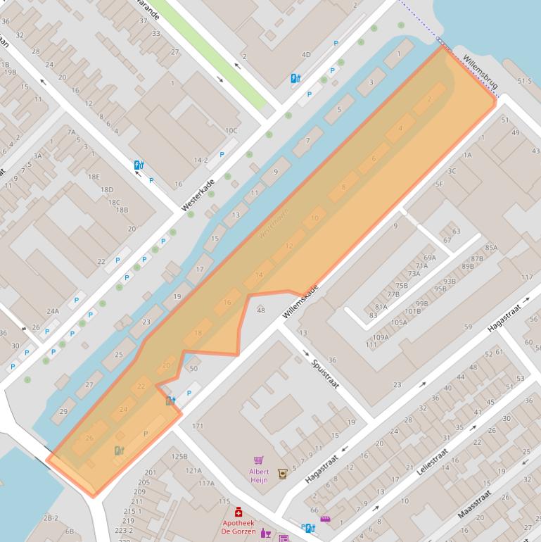 Kaart van postcodegebied 3114CP.