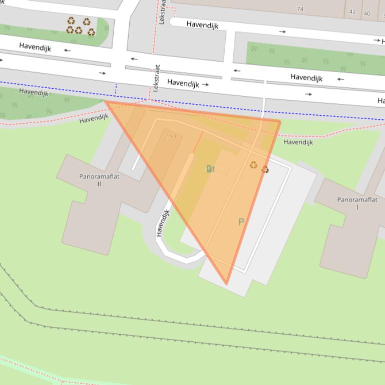 Kaart van postcodegebied 3114EC.