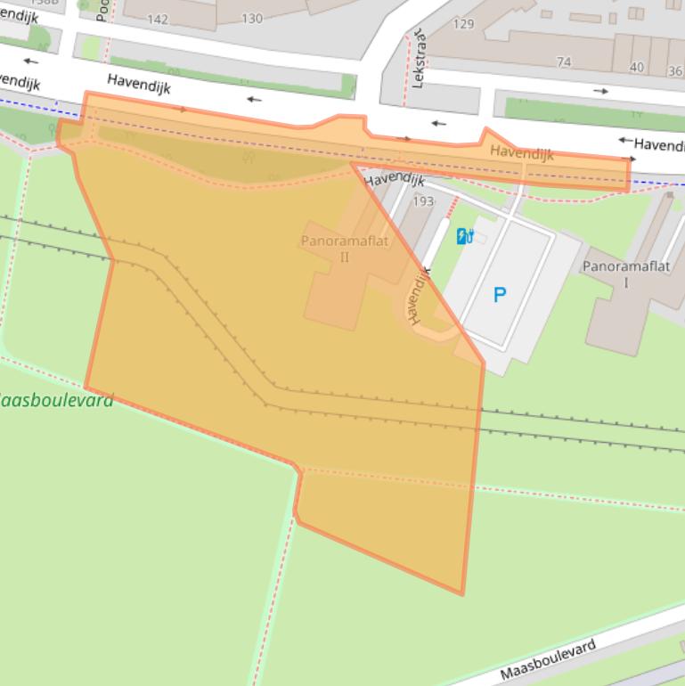 Kaart van postcodegebied 3114ED.