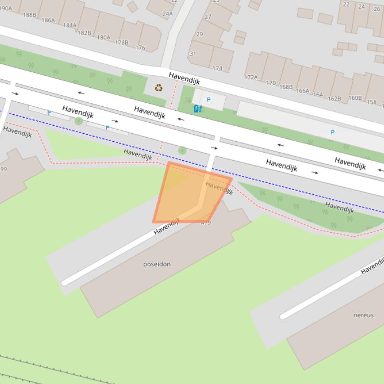 Kaart van postcodegebied 3114EJ.