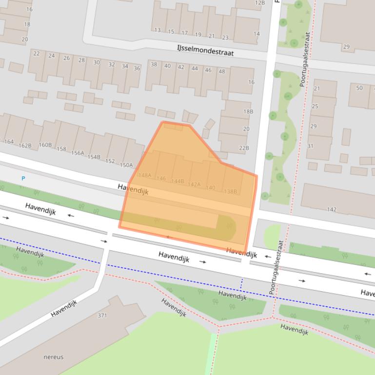 Kaart van postcodegebied 3114ER.