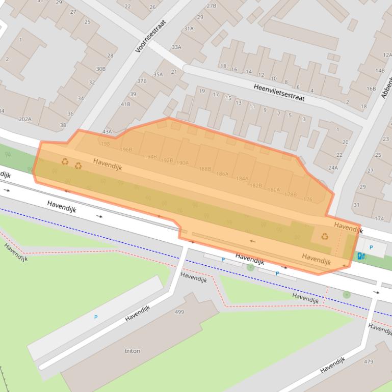 Kaart van postcodegebied 3114ET.