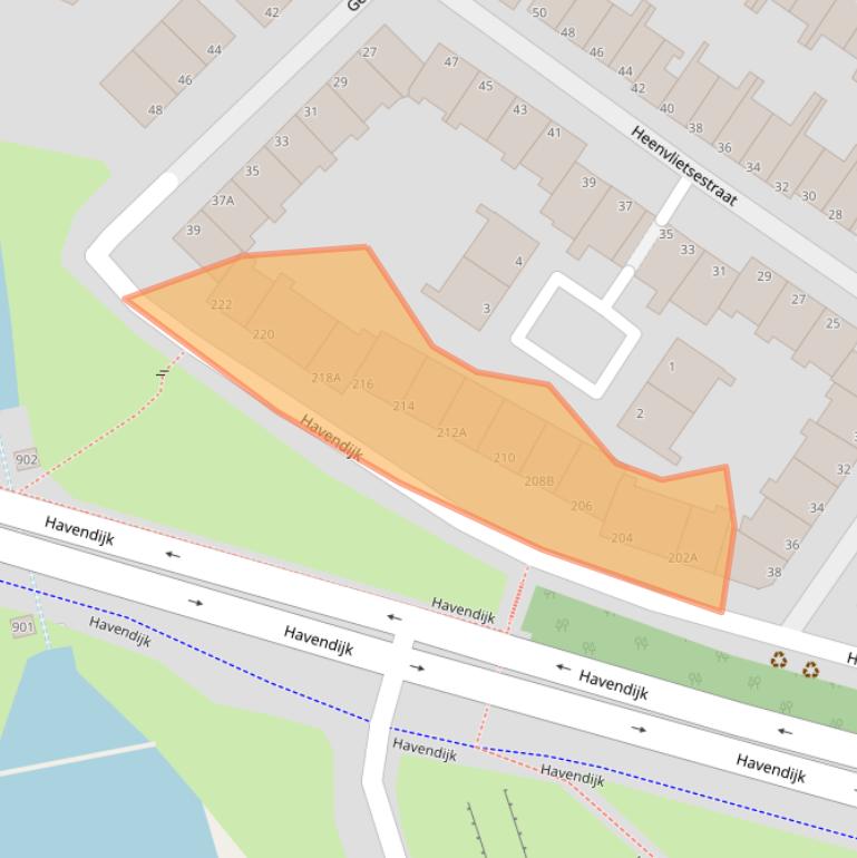 Kaart van postcodegebied 3114EV.