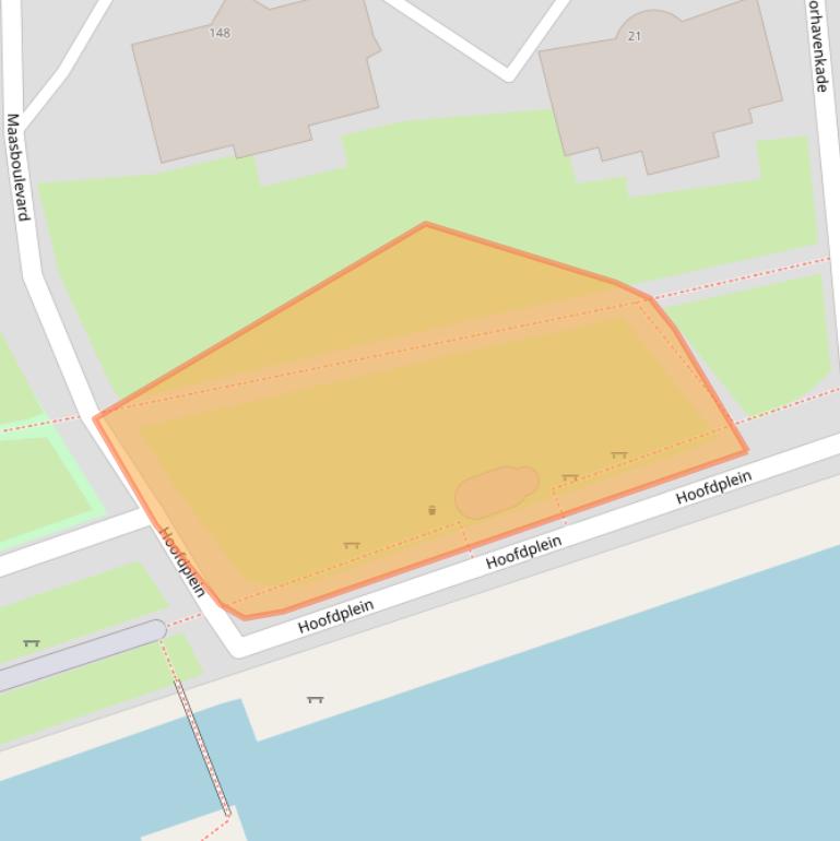 Kaart van postcodegebied 3114GA.