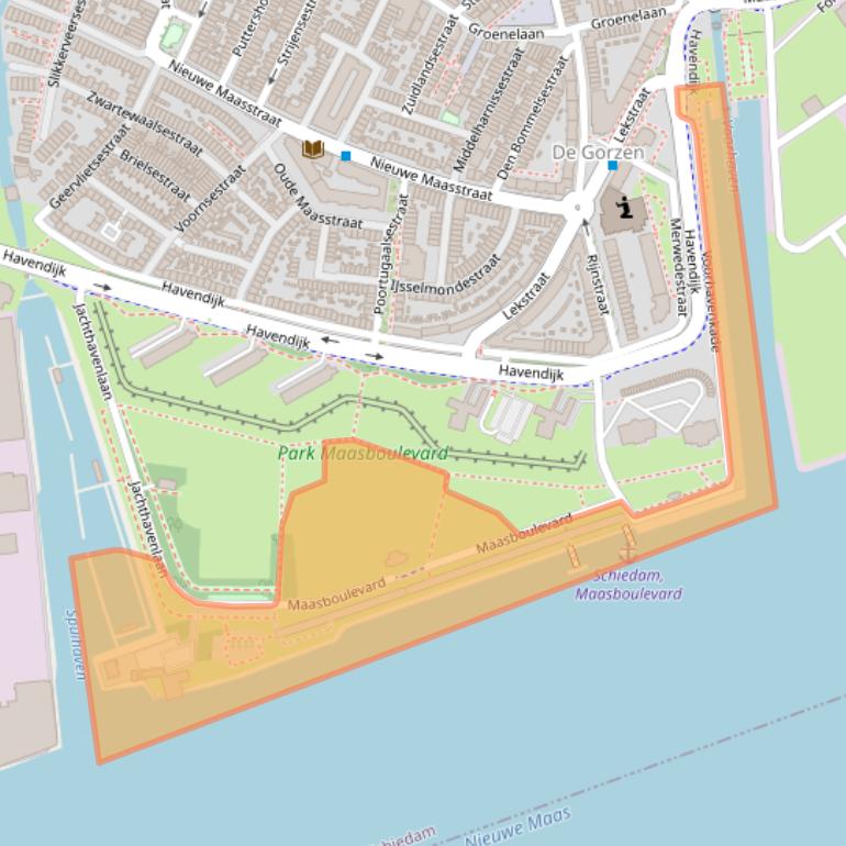 Kaart van postcodegebied 3114HB.