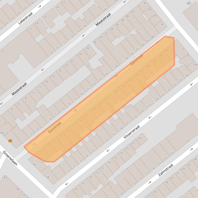 Kaart van postcodegebied 3114NB.
