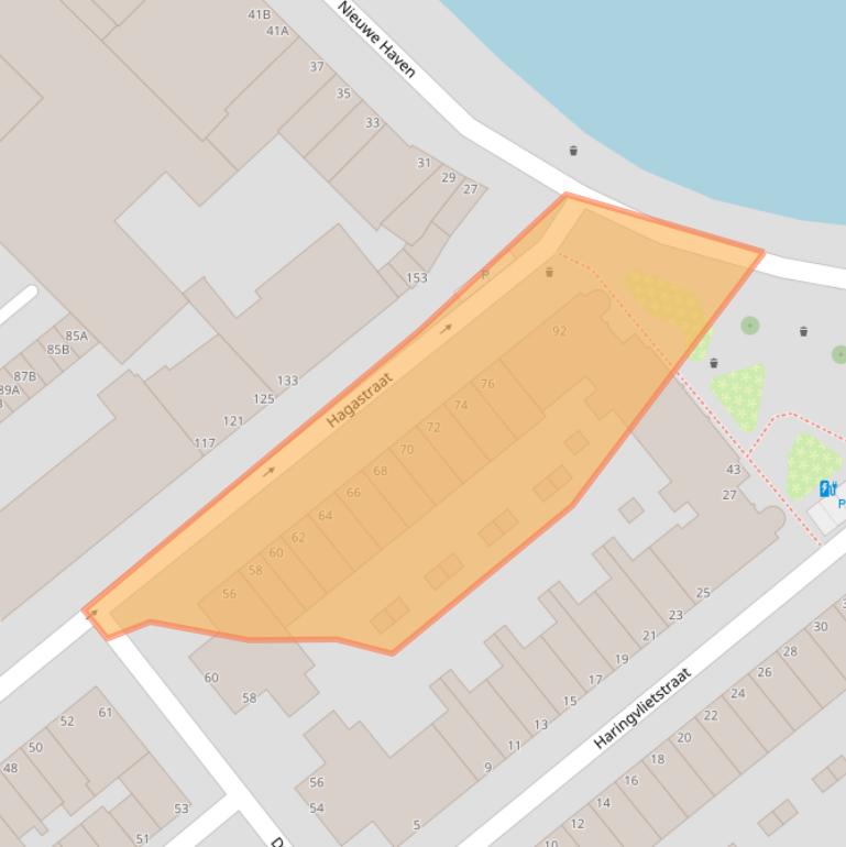 Kaart van postcodegebied 3114NE.