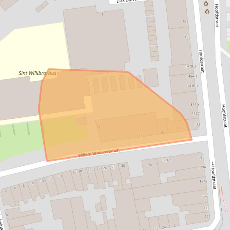 Kaart van postcodegebied 3114NV.