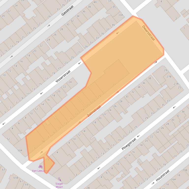 Kaart van postcodegebied 3114NX.