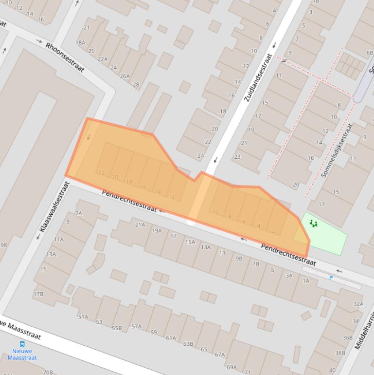 Kaart van postcodegebied 3114PE.