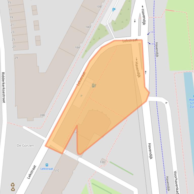 Kaart van postcodegebied 3114SB.