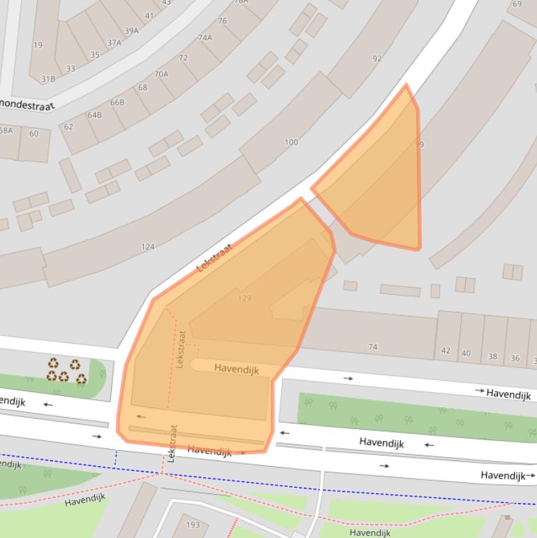 Kaart van postcodegebied 3114SG.