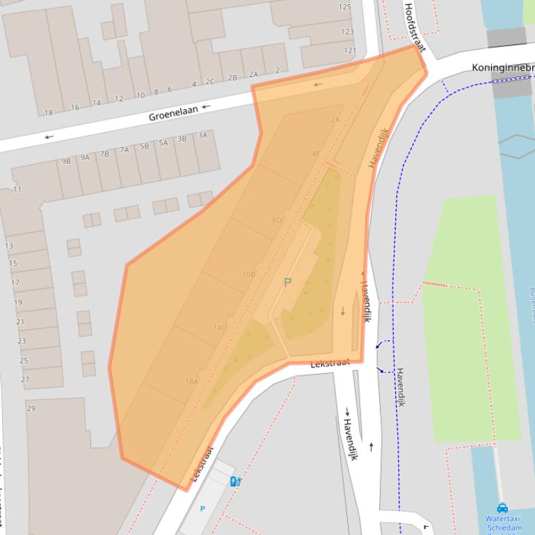 Kaart van postcodegebied 3114SH.