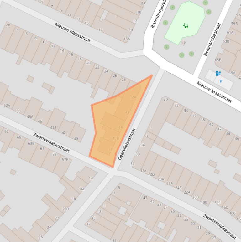 Kaart van postcodegebied 3114VE.