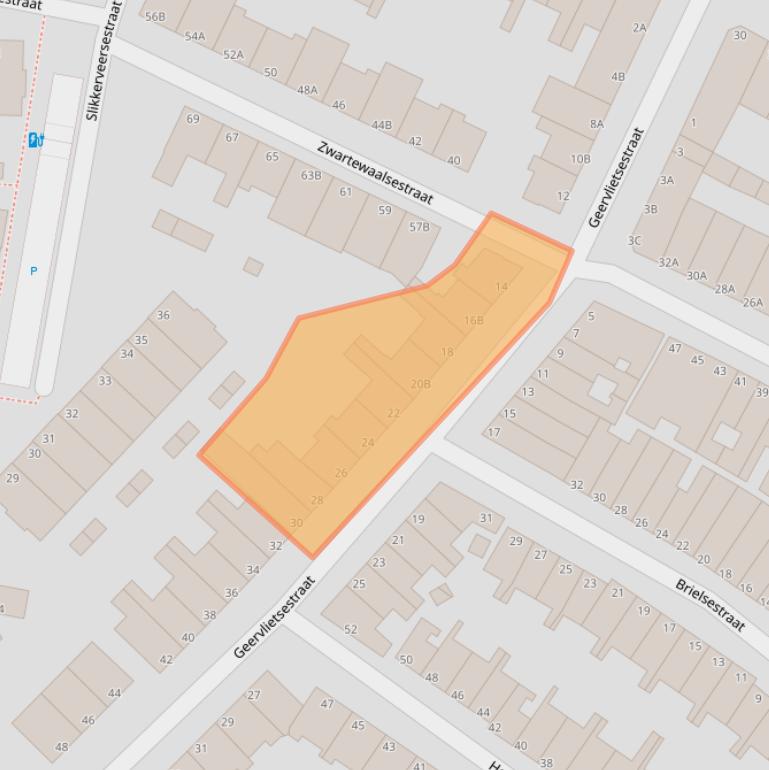 Kaart van postcodegebied 3114VG.