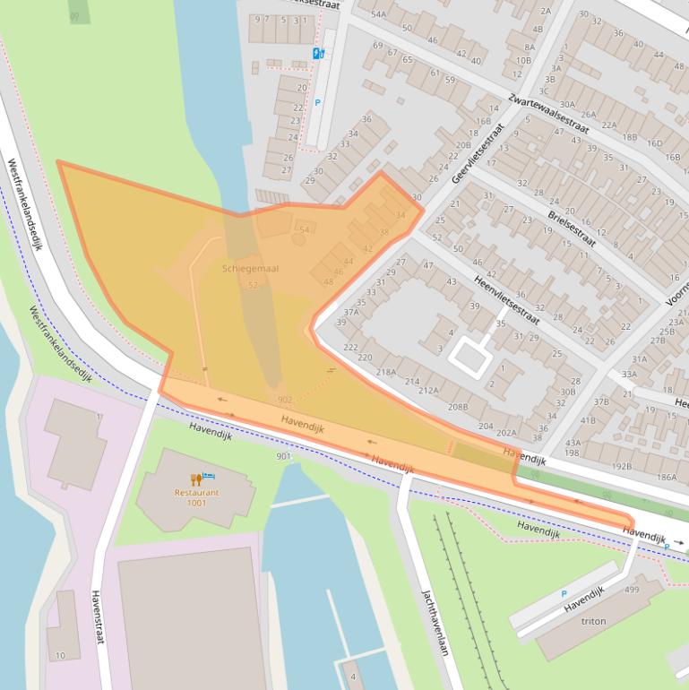 Kaart van postcodegebied 3114VH.
