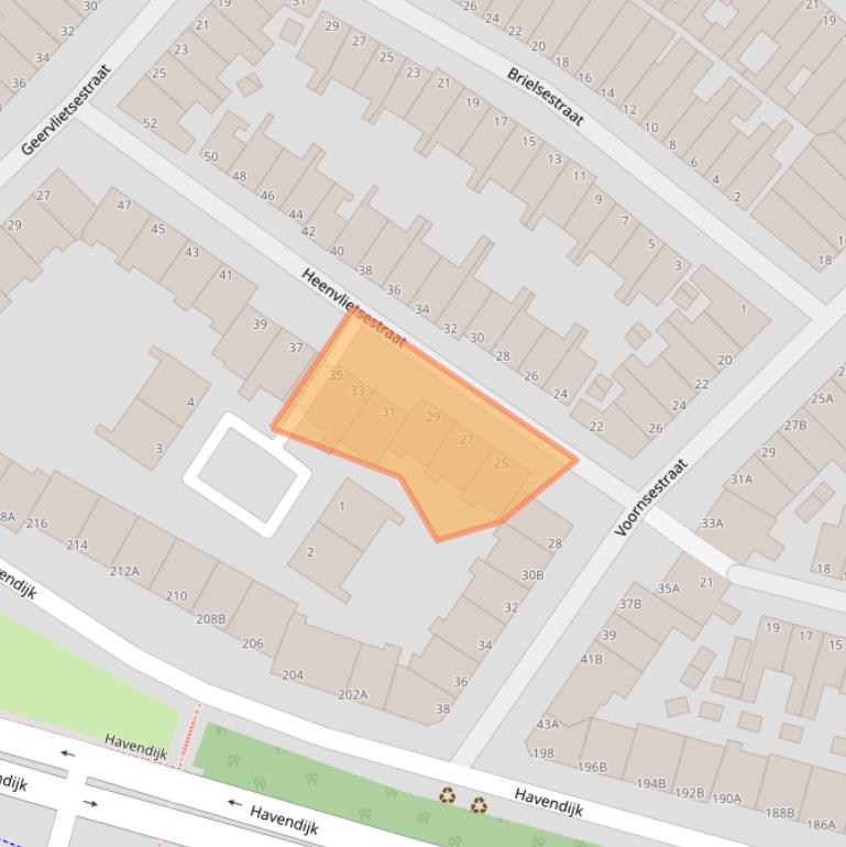 Kaart van postcodegebied 3114VK.