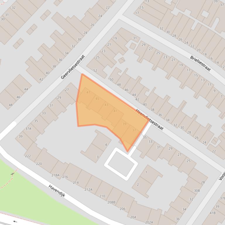 Kaart van postcodegebied 3114VL.