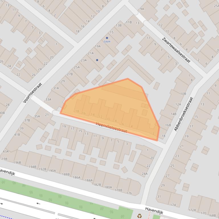 Kaart van postcodegebied 3114VM.