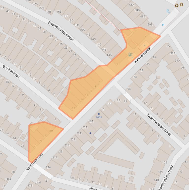 Kaart van postcodegebied 3114VT.