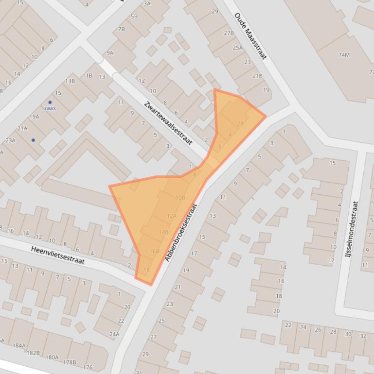 Kaart van postcodegebied 3114XC.