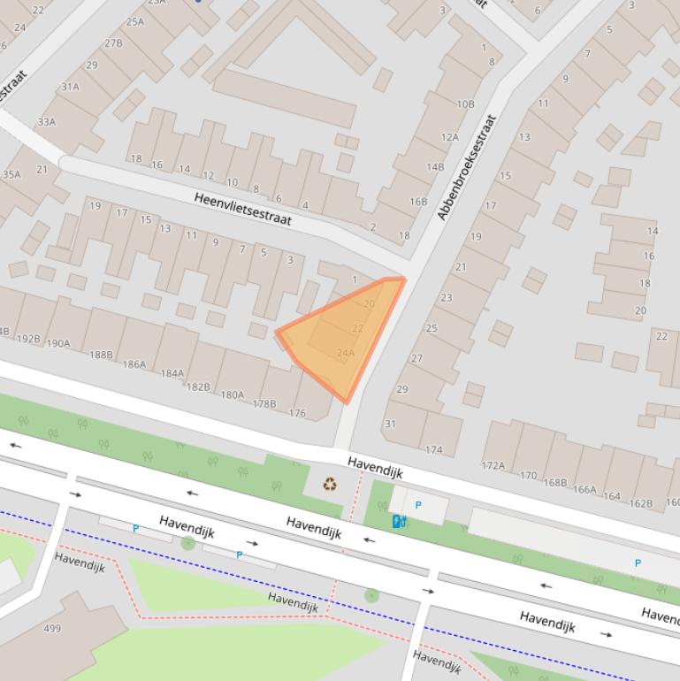 Kaart van postcodegebied 3114XD.