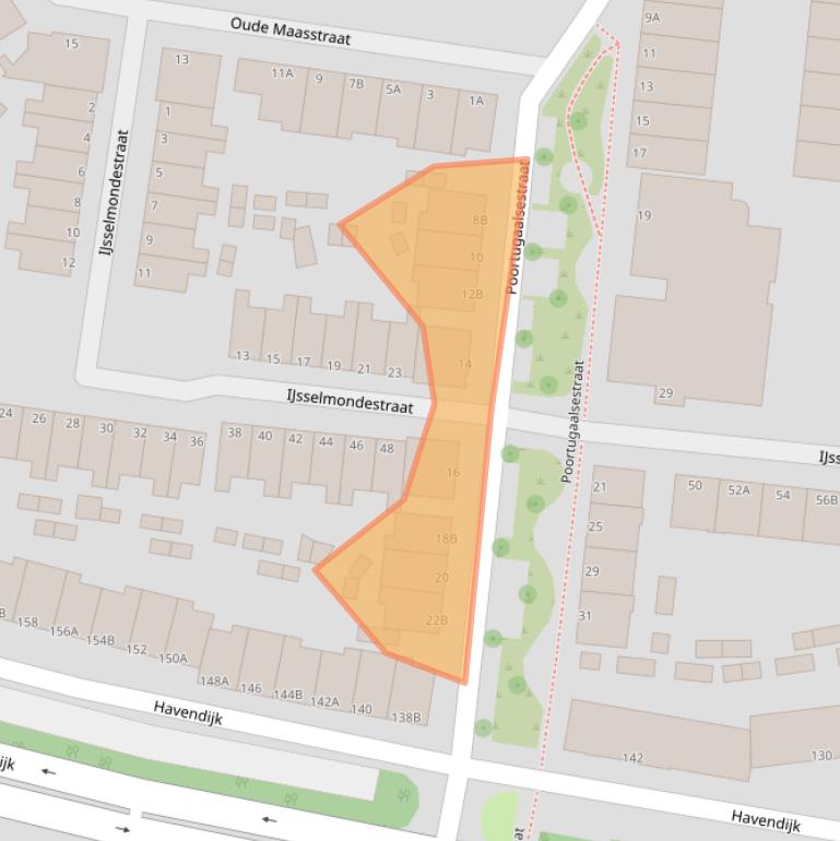 Kaart van postcodegebied 3114XK.